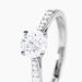 Bague Hemera Ld Platine Blanc Diamant Synth&eacute;tique - Bagues solitaires Femme | Histoire d&rsquo;Or