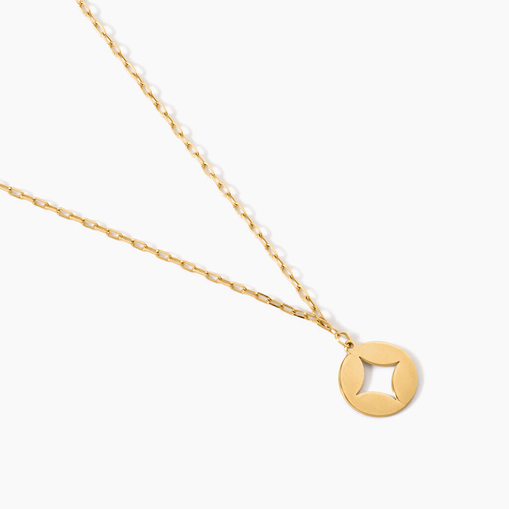 Collier Jamila Argent Dor&eacute; - Bijoux sans pierre Femme | Histoire d&rsquo;Or