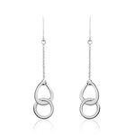 Boucles D'oreilles Pendantes Joy Argent Blanc - Boucles d'oreilles fantaisie Femme | Histoire d&rsquo;Or