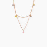 Collier Nimbe Argent Rose Oxyde De Zirconium - Colliers Femme | Histoire d&rsquo;Or