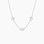 Collier Tavie Argent Blanc - Colliers fantaisie Femme | Histoire d&rsquo;Or