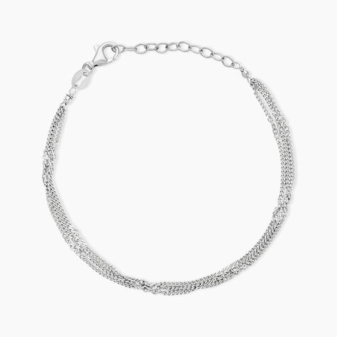 Bracelet Santoline Argent Blanc - Bracelets Femme | Histoire d’Or