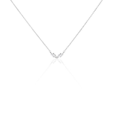 Collier Winter Sweetness Argent Blanc Oxyde De Zirconium - Colliers fantaisie Femme | Histoire d’Or