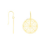 MARGHERITA Damen Ohrringe Lang Gold 375 (9 Karat) Blume - Boucles d'oreilles pendantes Femme | Histoire d&rsquo;Or