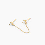 Boucle D'oreille Unitaire Pendante Viviette Or Jaune Oxyde - Boucles d'oreilles pendantes Femme | Histoire d&rsquo;Or