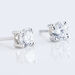 Boucles D'oreilles Puces 4 Griffes Or Blanc Diamant Synthetique - Clous d'oreilles Femme | Histoire d’Or