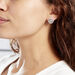 Boucles D'oreilles Puces Laetizia Celine Argent Blanc - Boucles d'oreilles fantaisie Femme | Histoire d’Or