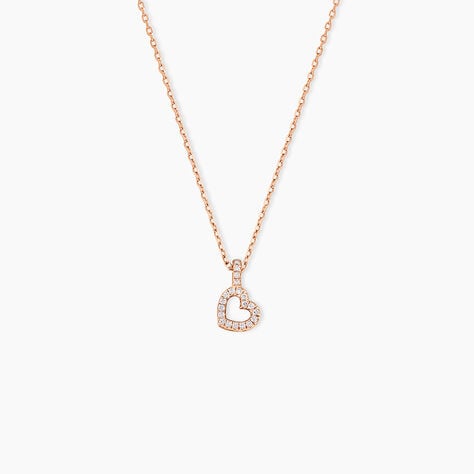 Collier Phanie Argent Rose Oxyde De Zirconium - Colliers fantaisie Femme | Histoire d&rsquo;Or