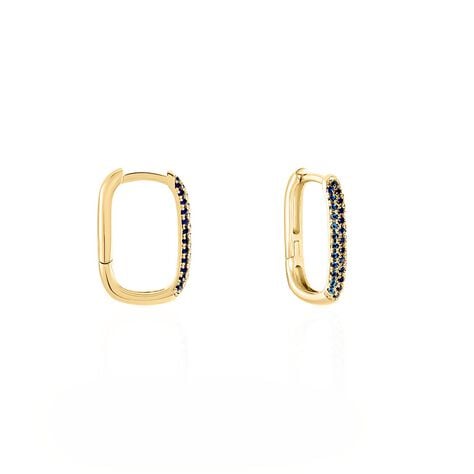 Cr&eacute;oles Domingo Plaqu&eacute; Or Jaune Spinelle Synth&eacute;tique - Boucles d'oreilles cr&eacute;oles Femme | Histoire d&rsquo;Or