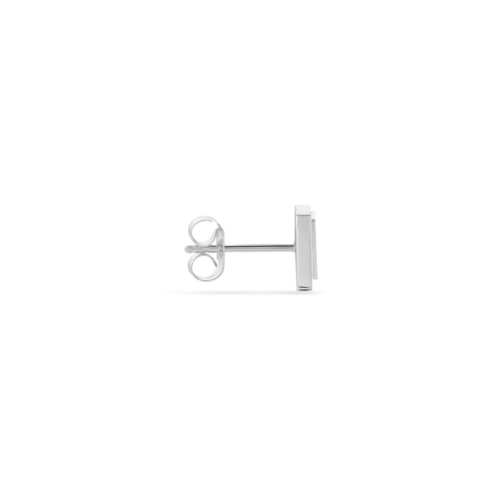 Boucle D'oreille Puce Unitaire Acier Blanc Tiago Diamant - Boucles d'oreilles fantaisie Homme | Histoire d’Or