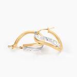 Cr&eacute;oles Hepsie Or Bicolore - Boucles d'oreilles cr&eacute;oles Femme | Histoire d&rsquo;Or