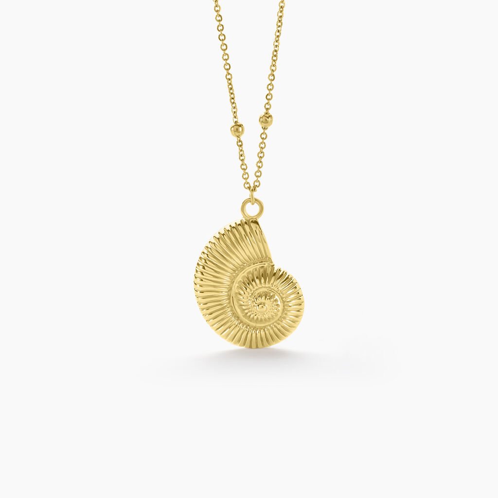 Collier Mermaid Acier Jaune - Colliers fantaisie Femme | Histoire d&rsquo;Or