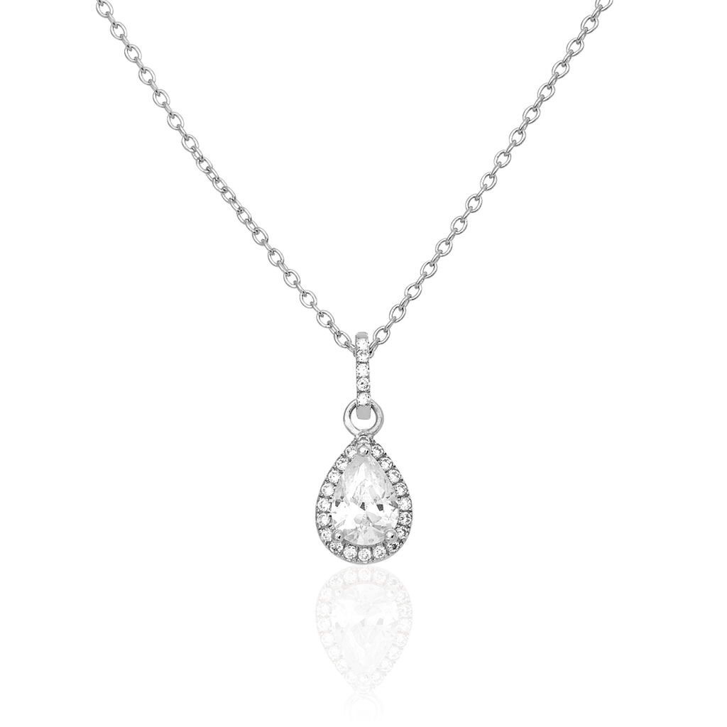 Collier Briony Argent Blanc Oxyde De Zirconium