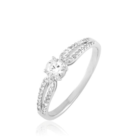 Bague Solitaire Katalina Or Blanc Diamant - Bagues solitaires Femme | Histoire d’Or