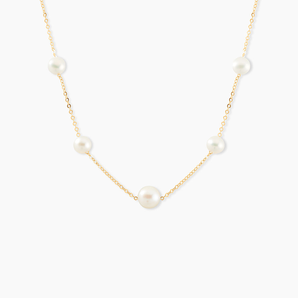 Collier Or Jaune Yolanda Perles De Culture - Colliers Femme | Histoire d&rsquo;Or