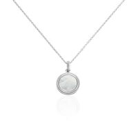 Collier Zea Argent Blanc Nacre