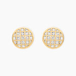 Boucles D'Oreilles Puces Adonijah Or Bicolore - Clous d'oreilles Femme | Histoire d&rsquo;Or