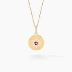 Collier Or Jaune Evening Star Amethyste - Colliers Femme | Histoire d&rsquo;Or