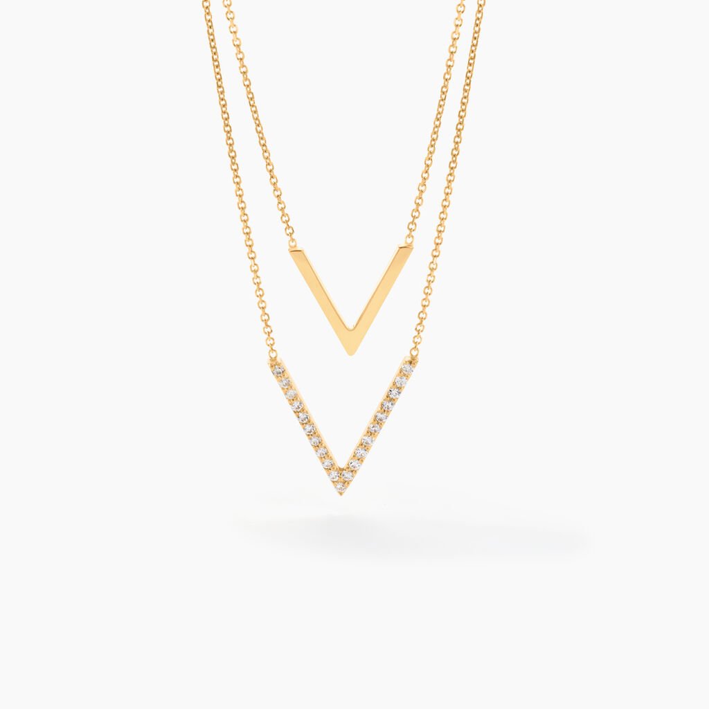 Collier Daina Or Jaune Oxyde De Zirconium - Colliers Femme | Histoire d&rsquo;Or