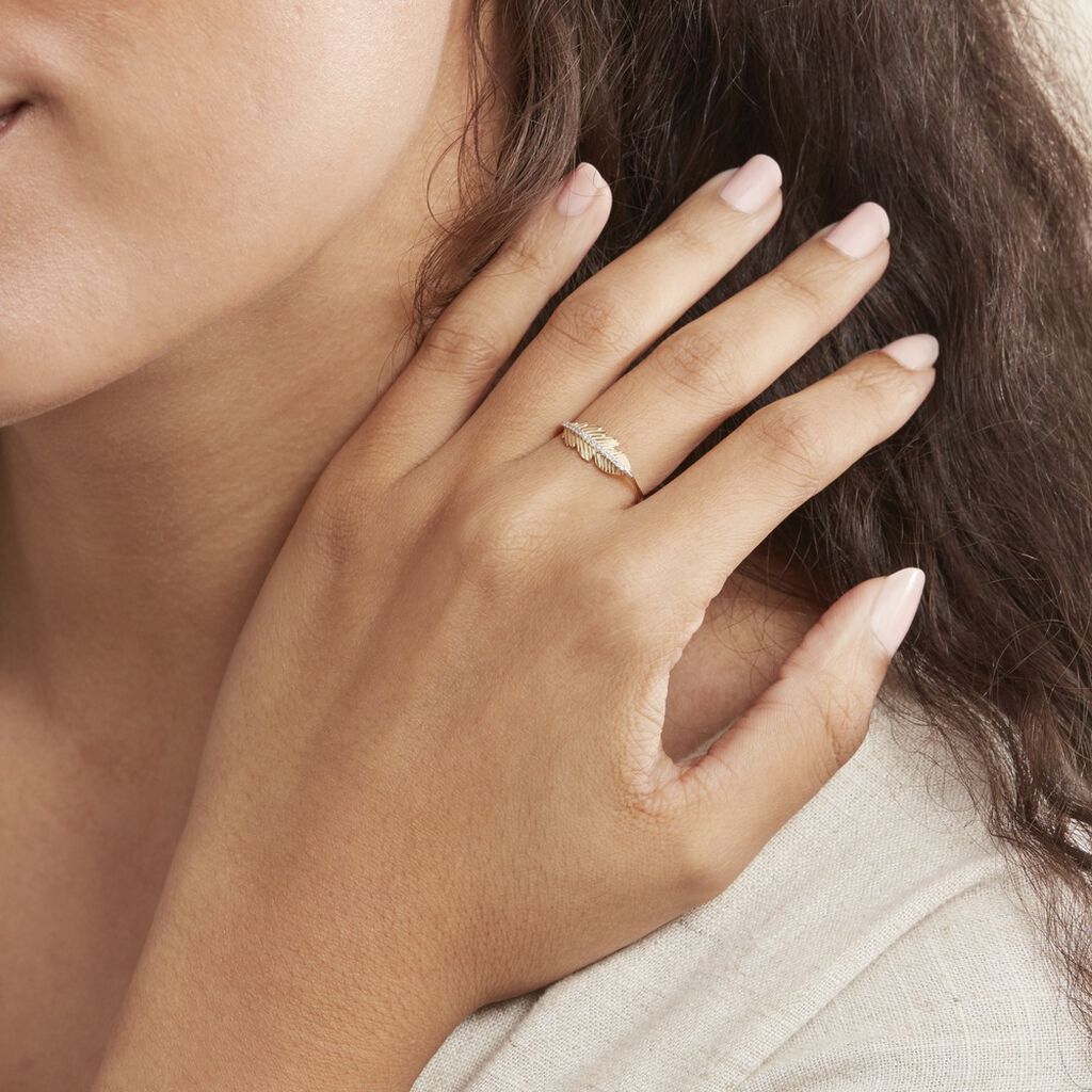Bague Paola Or Jaune Diamant - Bagues avec pierre Femme | Histoire d’Or