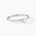 Bague Solitaire Natalia Or Blanc Diamant - Bagues solitaires Femme | Histoire d&rsquo;Or