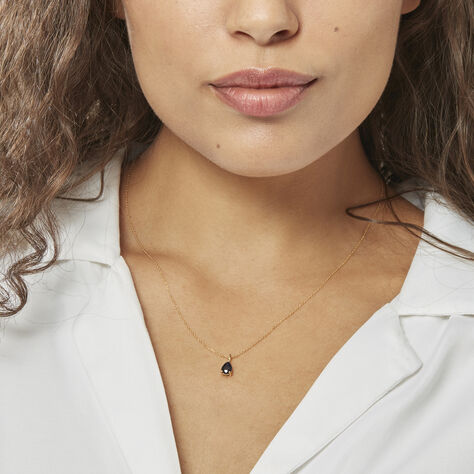 Collier Goutte Or Jaune Saphir - Colliers Femme | Histoire d’Or