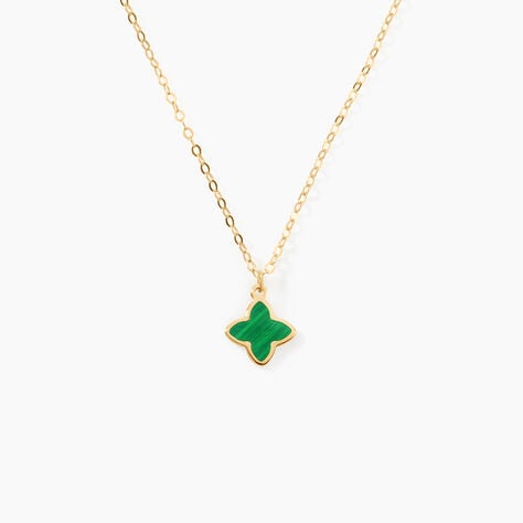 Collier Marvella Or Jaune Malachite - Colliers Femme | Histoire d&rsquo;Or