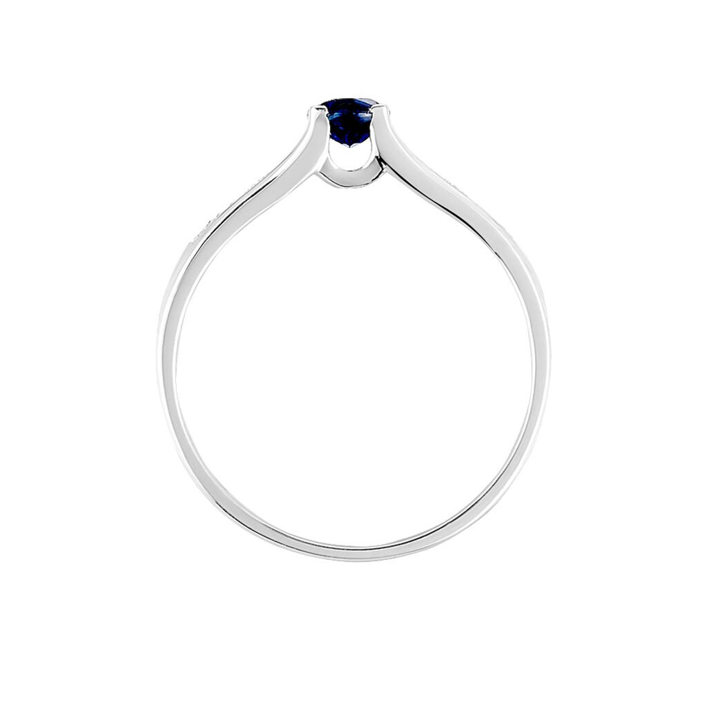 Bague Denise Or Blanc Saphir Et Diamant - Bagues solitaires Femme | Histoire d’Or