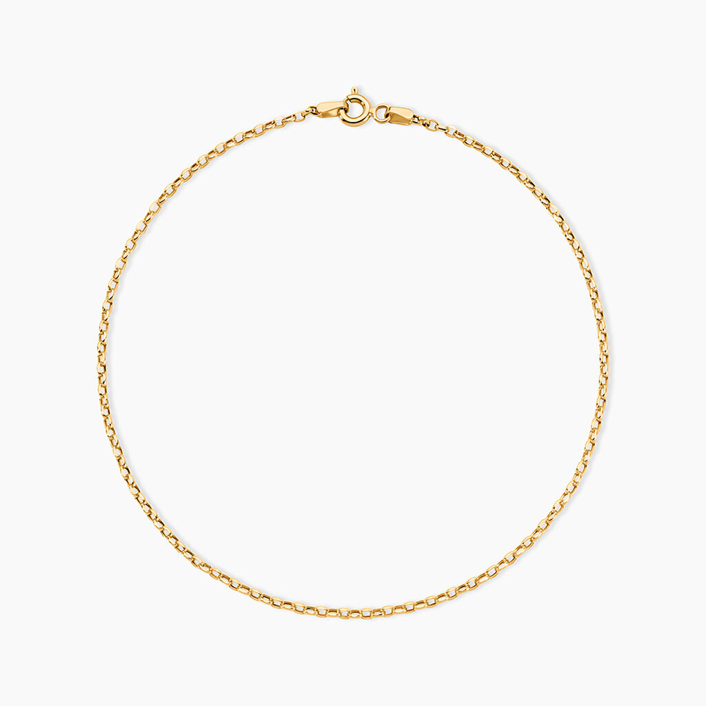 Cha&icirc;ne De Cheville Jahleel Or Jaune - Cha&icirc;nes de cheville Femme | Histoire d&rsquo;Or