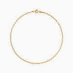 Cha&icirc;ne De Cheville Jahleel Or Jaune - Cha&icirc;nes de cheville Femme | Histoire d&rsquo;Or