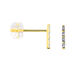 Boucles D'oreilles Puces Or Jaune Puces Judy Diamants - Clous d'oreilles Femme | Histoire d’Or