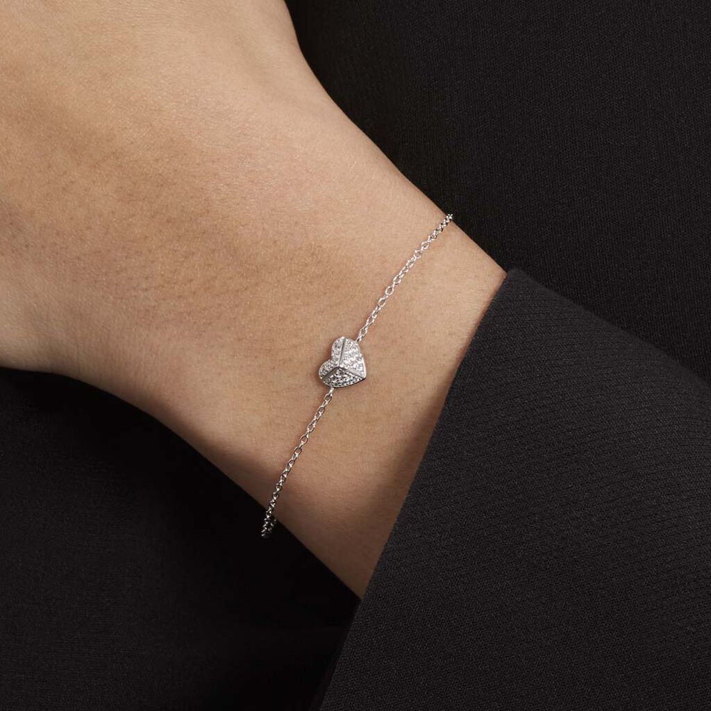 Bracelet Samia Argent Blanc Oxyde De Zirconium - Bracelets Femme | Histoire d’Or