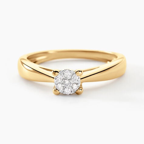 Bague Solitaire Artemis Or Jaune Diamant - Bagues solitaires Femme | Histoire d&rsquo;Or