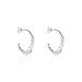 Créoles Andeol Rondes Argent Blanc Oxyde De Zirconium - Boucles d'oreilles créoles Femme | Histoire d’Or