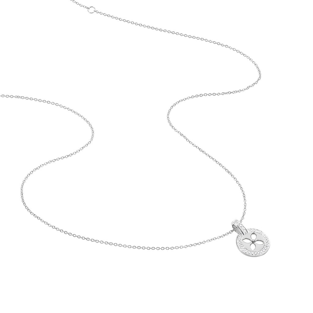 Collier Ema Argent Blanc Oxyde De Zirconium - Colliers fantaisie Femme | Histoire d’Or