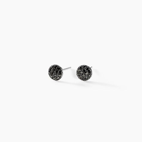 Boucles D'oreilles Puces Teani Or Blanc Diamant - Clous d'oreilles Femme | Histoire d’Or