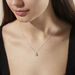 Collier Charlene Or Blanc Diamant Synthetique - Colliers Femme | Histoire d’Or