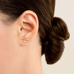 Boucles D'Oreilles Puces Sparkle Or Jaune Oxyde De Zirconium - Boucles d'oreilles empierr&eacute;es Femme | Histoire d&rsquo;Or