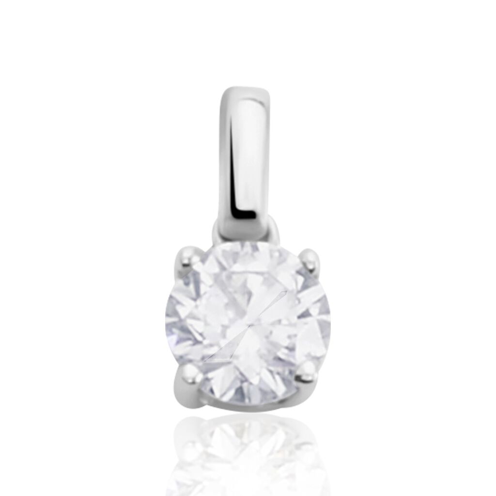 Pendentif Victoria Or Blanc Diamant - Pendentifs Femme | Histoire d&rsquo;Or