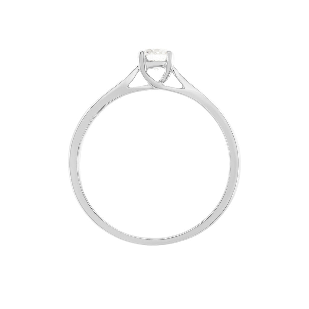 Bague Solitaire Victoria Platine Blanc Diamant - Bagues solitaires Femme | Histoire d’Or