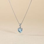 Pendentif Salona Or Blanc Topaze - Pendentifs Femme | Histoire d&rsquo;Or