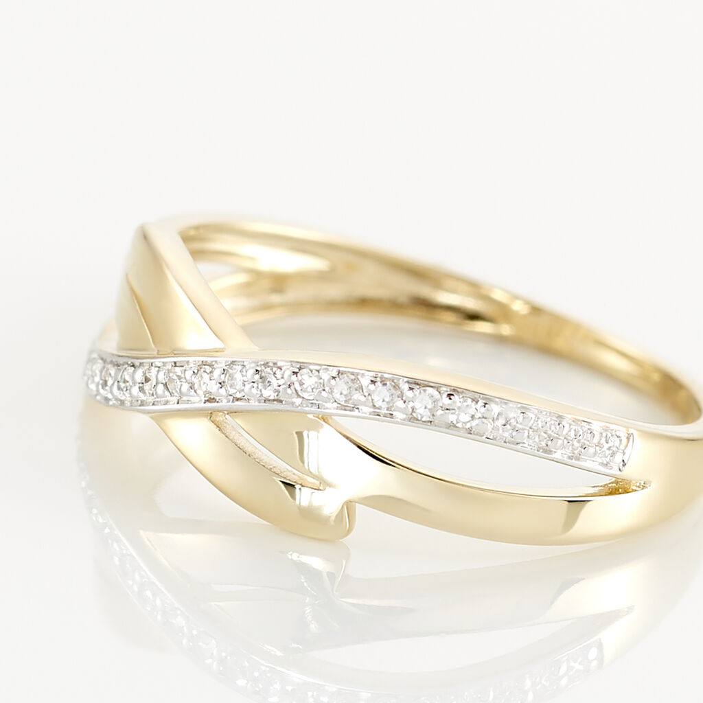Bague Seraphia Or Jaune Diamant - Bagues avec pierre Femme | Histoire d’Or
