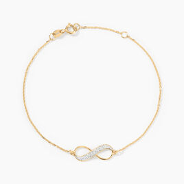 Bracelet Maryeme Infini Glitter Or Jaune - Bracelets Femme | Histoire d’Or