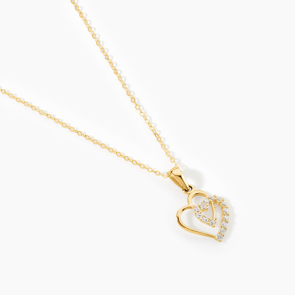 Pendentif Ivena Or Jaune Oxyde De Zirconium - F&ecirc;te des m&egrave;res Femme | Histoire d&rsquo;Or