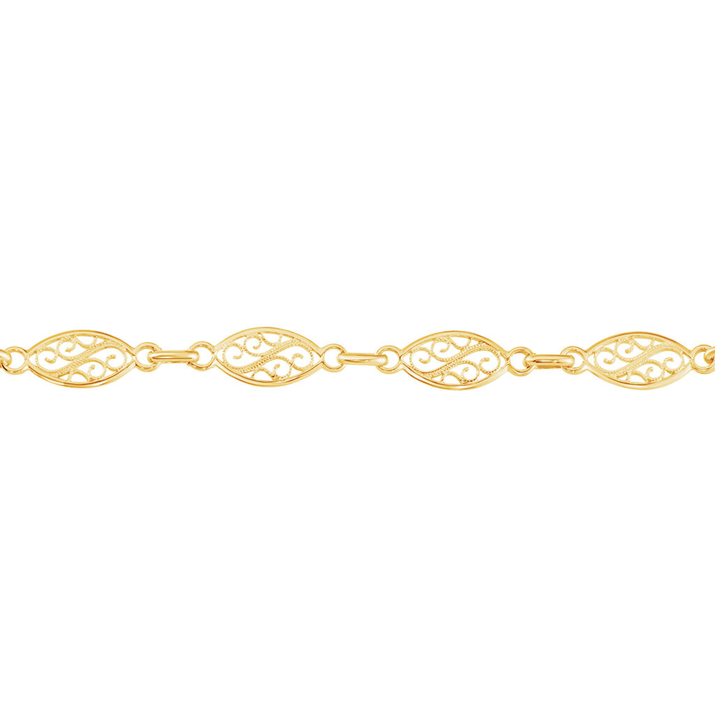 Bracelet Maille Acanty Or Jaune - Bracelets cha&icirc;ne Femme | Histoire d&rsquo;Or