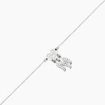 Bracelet Argent Blanc Sebastina - Bracelets Femme | Histoire d&rsquo;Or