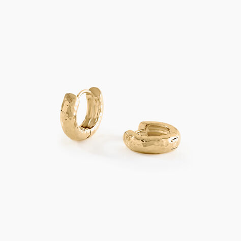 Créoles Ariane Plaqué Or Jaune - Boucles d'oreilles créoles Femme | Histoire d’Or