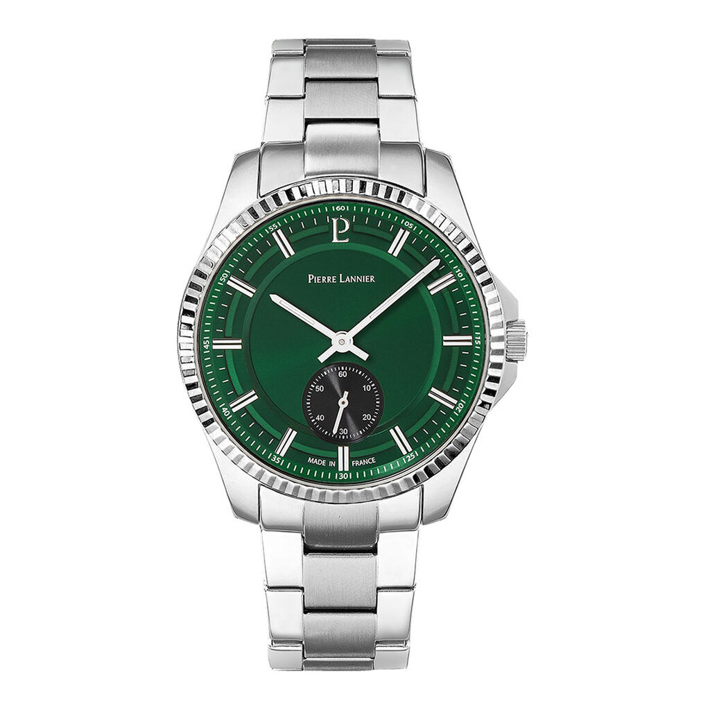 Montre Pierre Lannier Metropolitain Vert - Montres Homme | Histoire d&rsquo;Or
