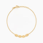 Bracelet Lueur Argent Dor&eacute; A L'Or 750/1000 - Bijoux sans pierre Femme | Histoire d&rsquo;Or