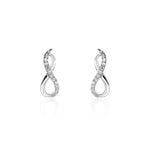Boucles D'oreilles Puces Osanna Or Blanc Diamants - Clous d'oreilles Femme | Histoire d&rsquo;Or